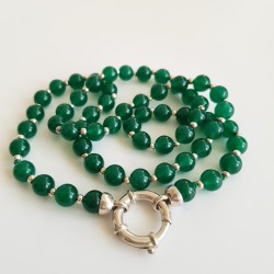 Collar BOLAS de jade verde
